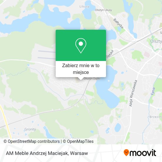 Mapa AM Meble Andrzej Maciejak