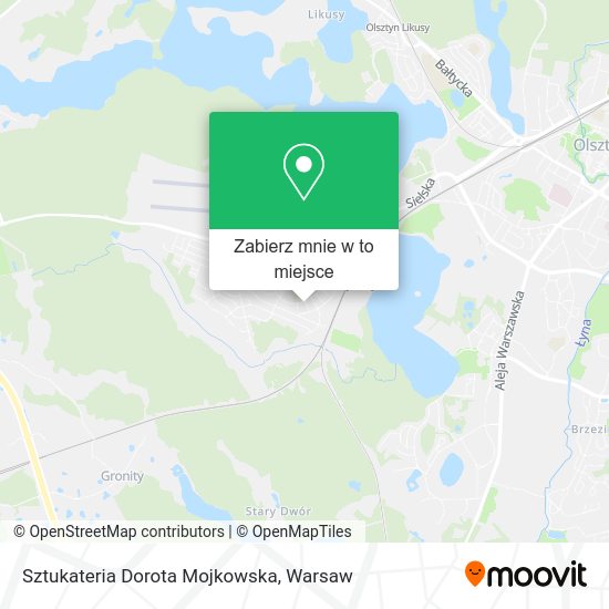 Mapa Sztukateria Dorota Mojkowska