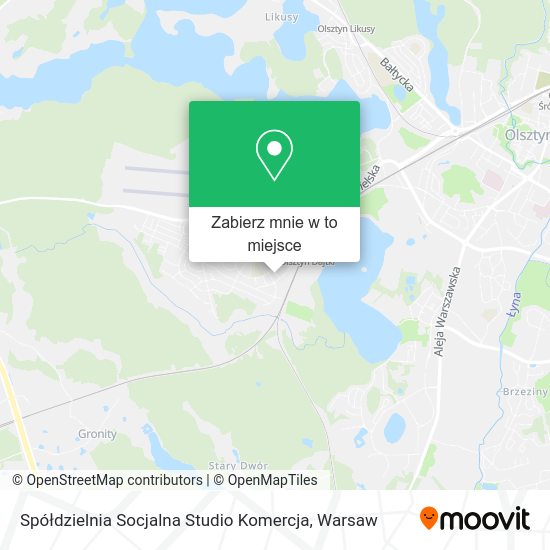 Mapa Spółdzielnia Socjalna Studio Komercja