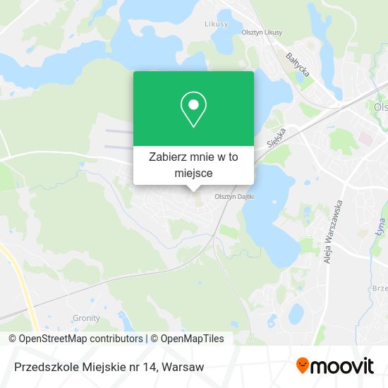 Mapa Przedszkole Miejskie nr 14