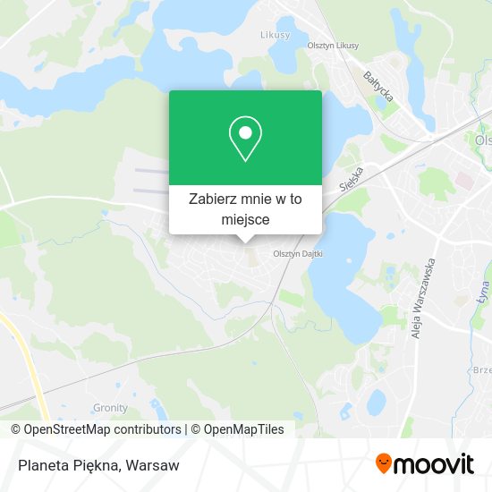 Mapa Planeta Piękna