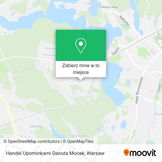 Mapa Handel Upominkami Danuta Mocek