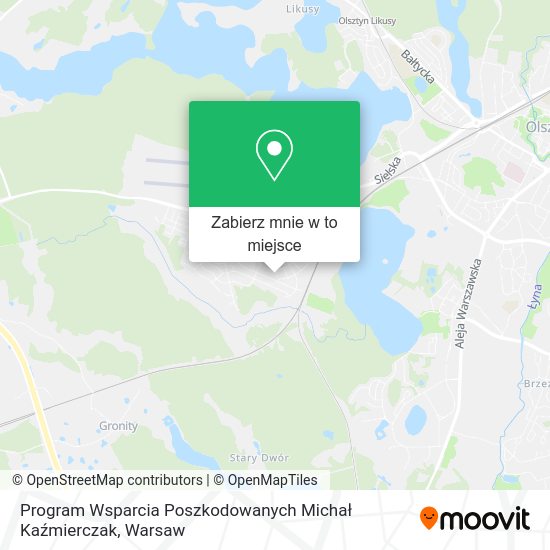 Mapa Program Wsparcia Poszkodowanych Michał Kaźmierczak