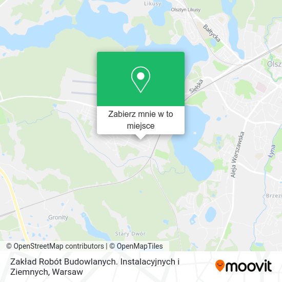 Mapa Zakład Robót Budowlanych. Instalacyjnych i Ziemnych