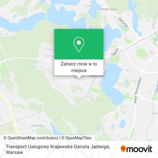 Mapa Transport Uslugowy Krajewska Danuta Jadwiga