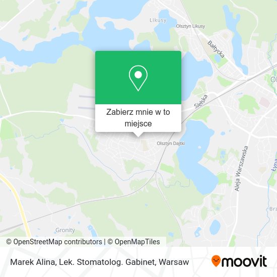 Mapa Marek Alina, Lek. Stomatolog. Gabinet