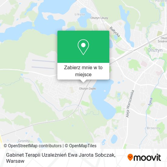 Mapa Gabinet Terapii Uzależnień Ewa Jarota Sobczak