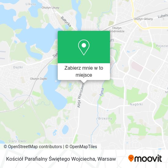 Mapa Kościół Parafialny Świętego Wojciecha