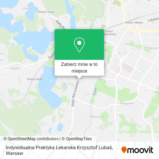 Mapa Indywidualna Praktyka Lekarska Krzysztof Lubaś