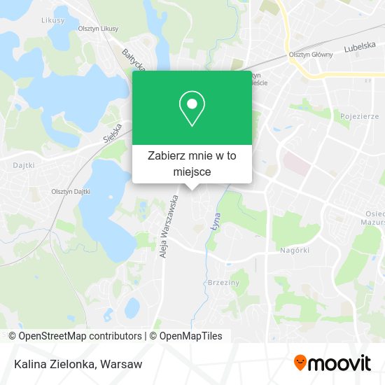 Mapa Kalina Zielonka