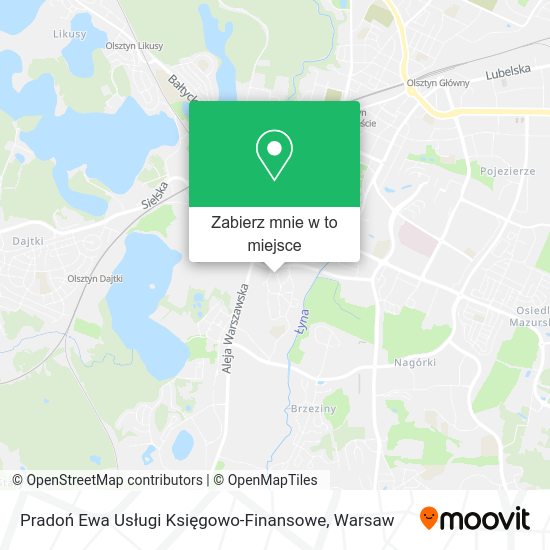 Mapa Pradoń Ewa Usługi Księgowo-Finansowe