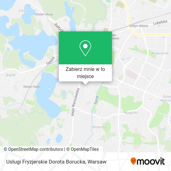 Mapa Usługi Fryzjerskie Dorota Borucka