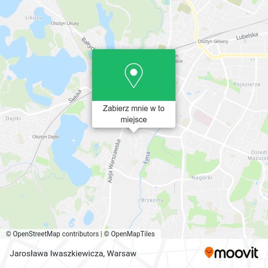 Mapa Jarosława Iwaszkiewicza