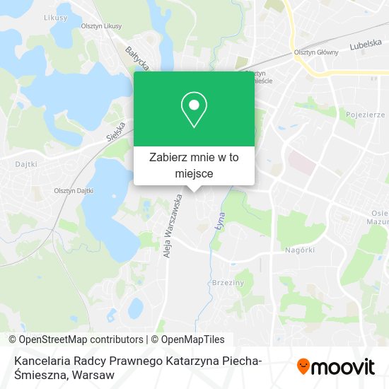 Mapa Kancelaria Radcy Prawnego Katarzyna Piecha-Śmieszna