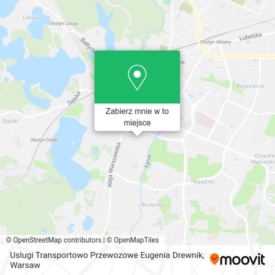 Mapa Uslugi Transportowo Przewozowe Eugenia Drewnik