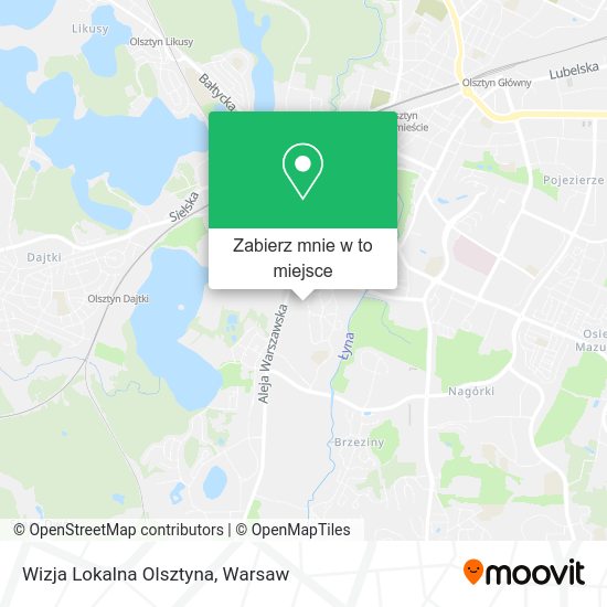 Mapa Wizja Lokalna Olsztyna