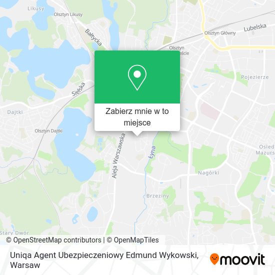 Mapa Uniqa Agent Ubezpieczeniowy Edmund Wykowski