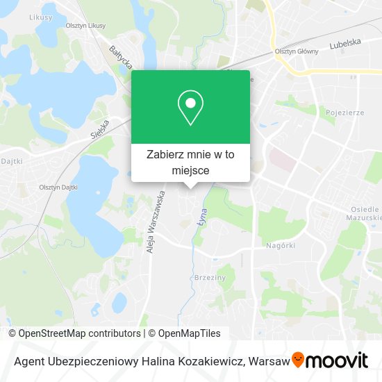 Mapa Agent Ubezpieczeniowy Halina Kozakiewicz