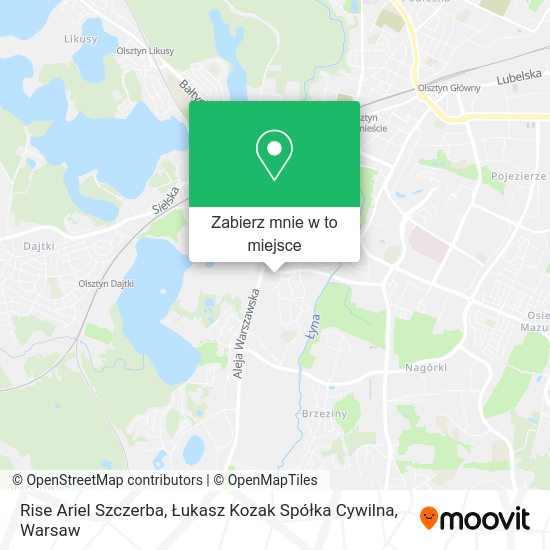 Mapa Rise Ariel Szczerba, Łukasz Kozak Spółka Cywilna