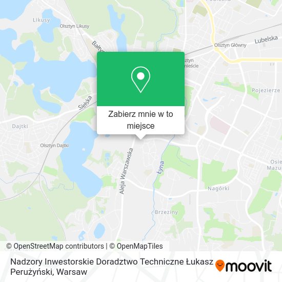 Mapa Nadzory Inwestorskie Doradztwo Techniczne Łukasz Perużyński