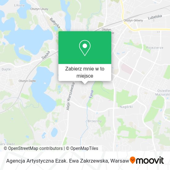 Mapa Agencja Artystyczna Ezak. Ewa Zakrzewska