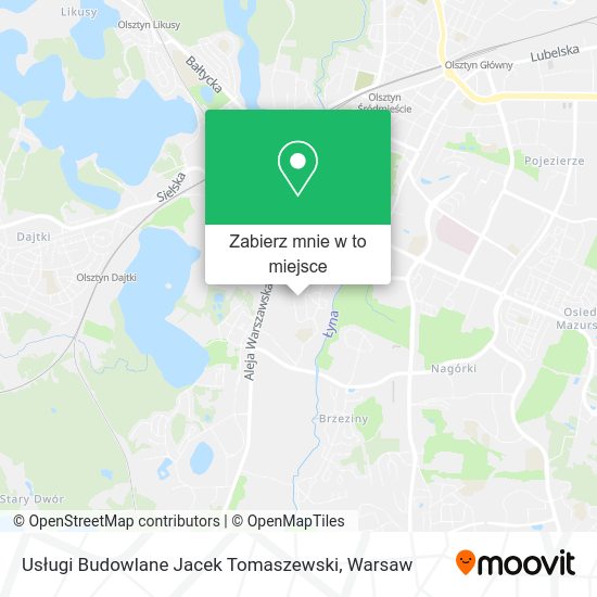 Mapa Usługi Budowlane Jacek Tomaszewski