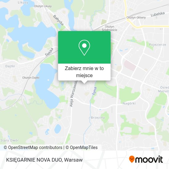 Mapa KSIĘGARNIE NOVA DUO