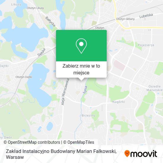 Mapa Zakład Instalacyjno Budowlany Marian Falkowski