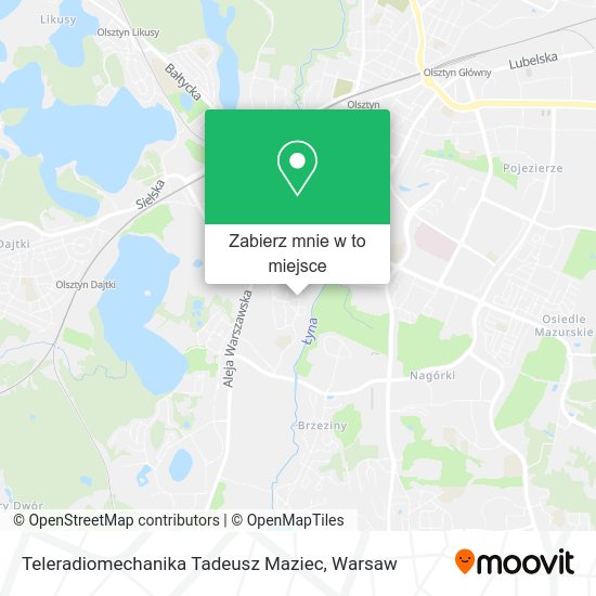 Mapa Teleradiomechanika Tadeusz Maziec