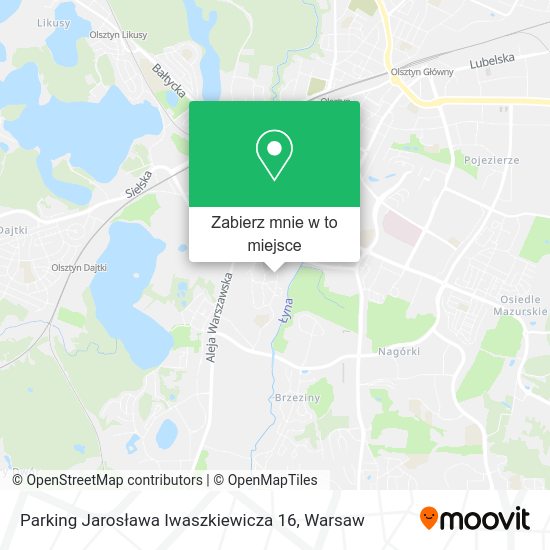 Mapa Parking Jarosława Iwaszkiewicza 16