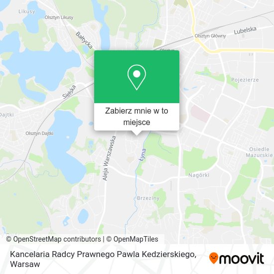 Mapa Kancelaria Radcy Prawnego Pawla Kedzierskiego