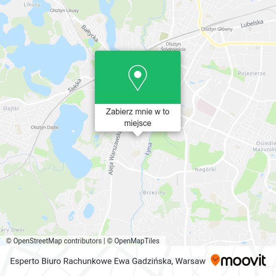 Mapa Esperto Biuro Rachunkowe Ewa Gadzińska