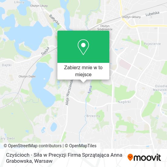 Mapa Czyścioch - Siła w Precyzji Firma Sprzątająca Anna Grabowska