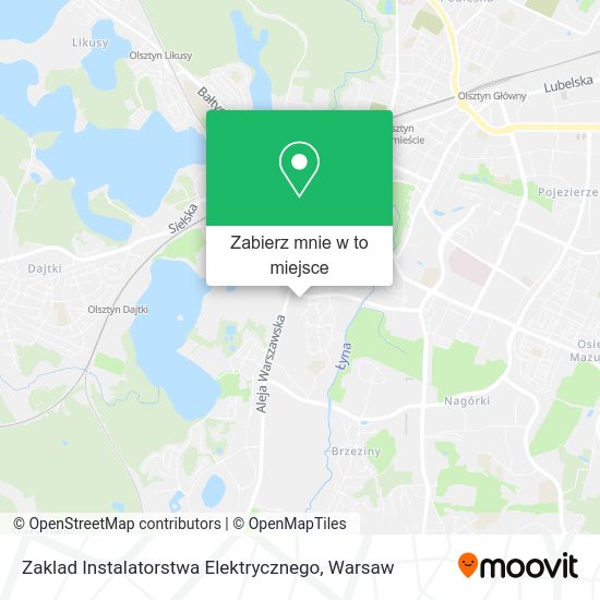 Mapa Zaklad Instalatorstwa Elektrycznego