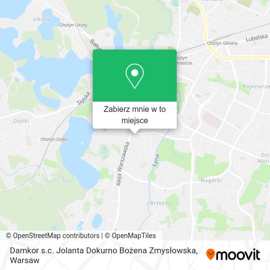 Mapa Damkor s.c. Jolanta Dokurno Bożena Zmysłowska