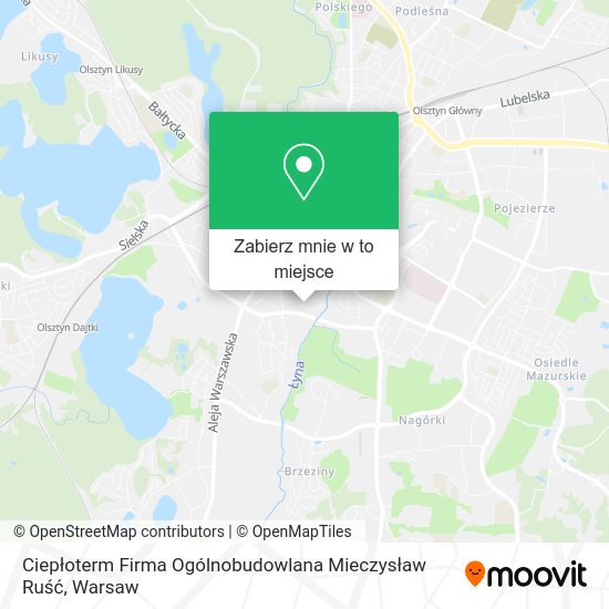 Mapa Ciepłoterm Firma Ogólnobudowlana Mieczysław Ruść