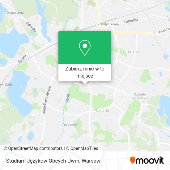 Mapa Studium Języków Obcych Uwm