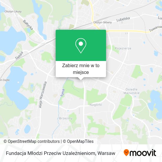 Mapa Fundacja Młodzi Przeciw Uzależnieniom