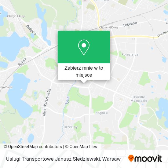 Mapa Uslugi Transportowe Janusz Sledziewski