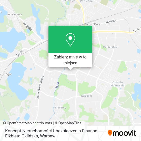 Mapa Koncept-Nieruchomości Ubezpieczenia Finanse Elżbieta Oklińska