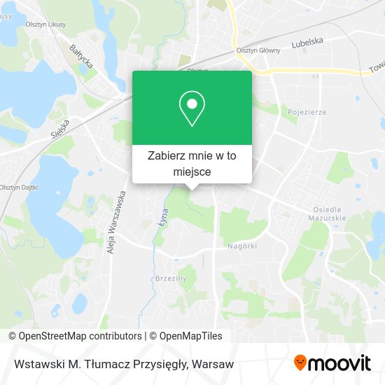 Mapa Wstawski M. Tłumacz Przysięgły