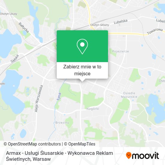 Mapa Armax - Usługi Ślusarskie - Wykonawca Reklam Świetlnych