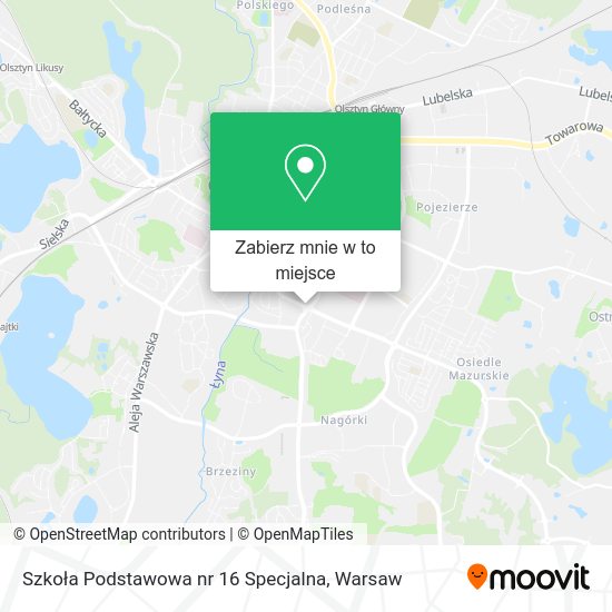 Mapa Szkoła Podstawowa nr 16 Specjalna