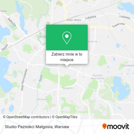 Mapa Studio Paznokci Małgosia