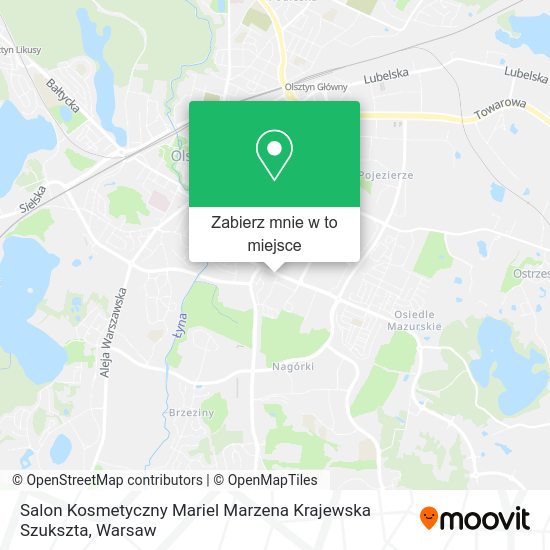 Mapa Salon Kosmetyczny Mariel Marzena Krajewska Szukszta