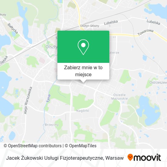 Mapa Jacek Żukowski Usługi Fizjoterapeutyczne