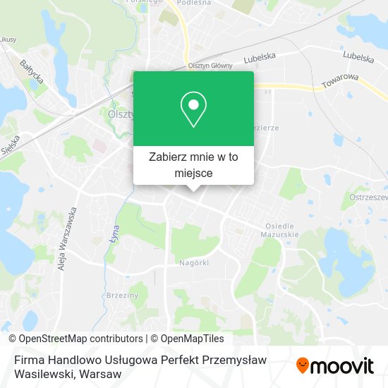 Mapa Firma Handlowo Usługowa Perfekt Przemysław Wasilewski