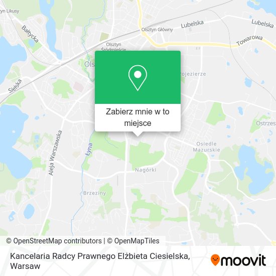 Mapa Kancelaria Radcy Prawnego Elżbieta Ciesielska