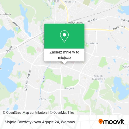 Mapa Myjnia Bezdotykowa Agapit 24