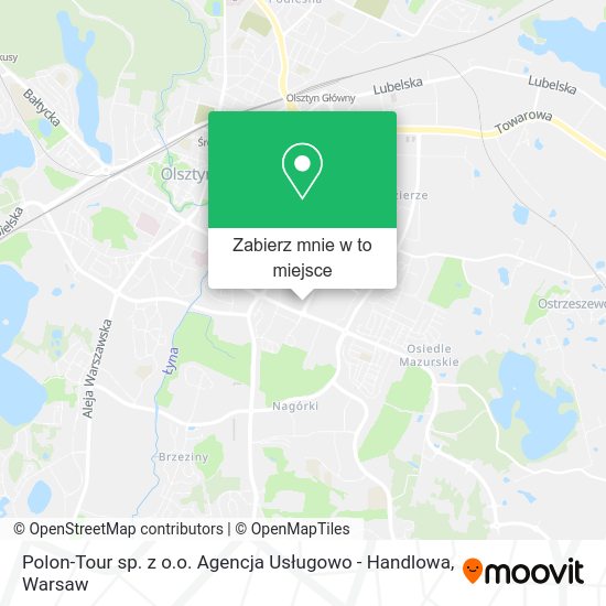 Mapa Polon-Tour sp. z o.o. Agencja Usługowo - Handlowa